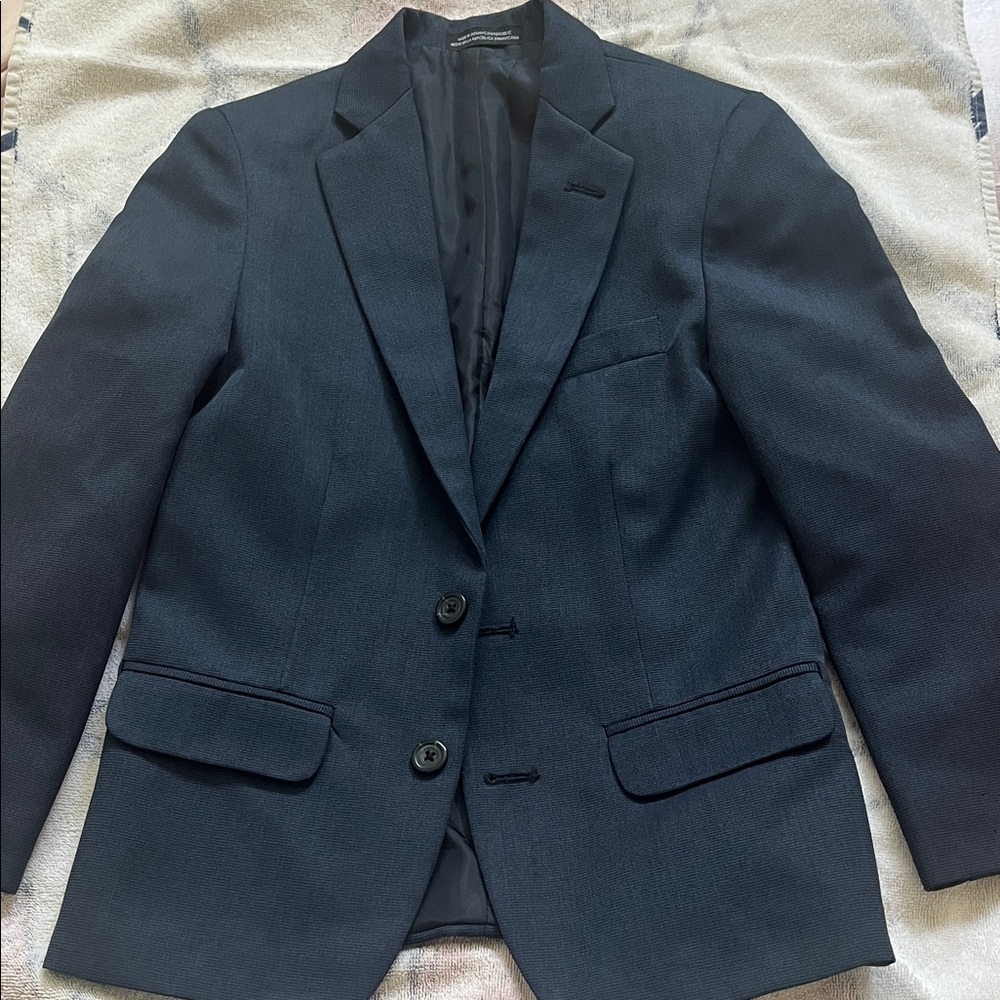 Van Heusen Navy Blue Two-Button Boys Blazer